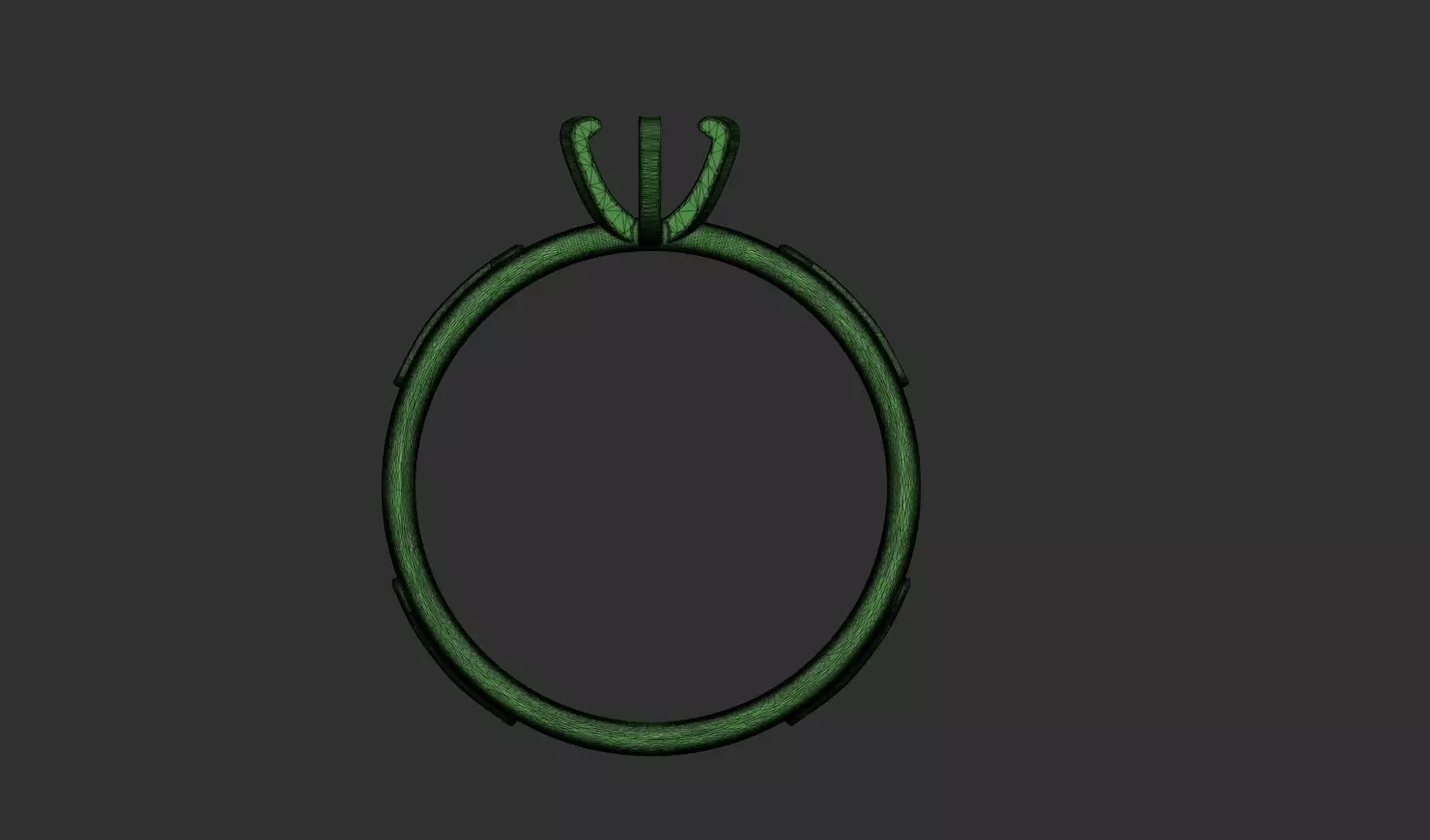 Diamond Ring 3D print model_10