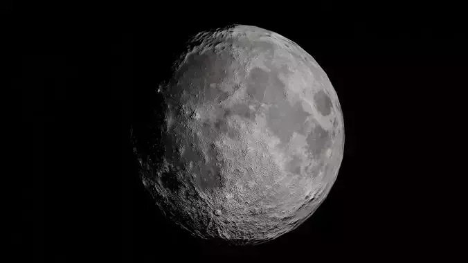 Moon PBR Eevee Lowpoly