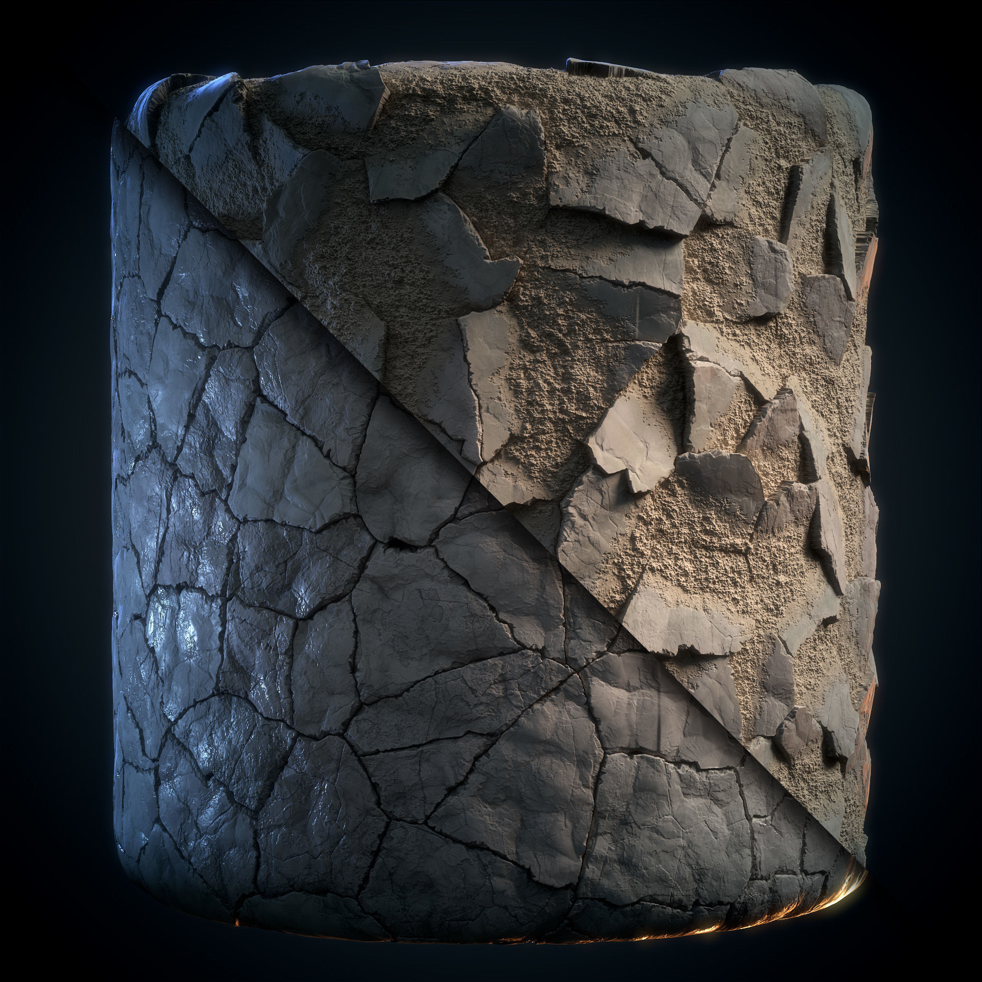 Stone Floor Material - VOL 12 - Maps - SBsar Texture_4