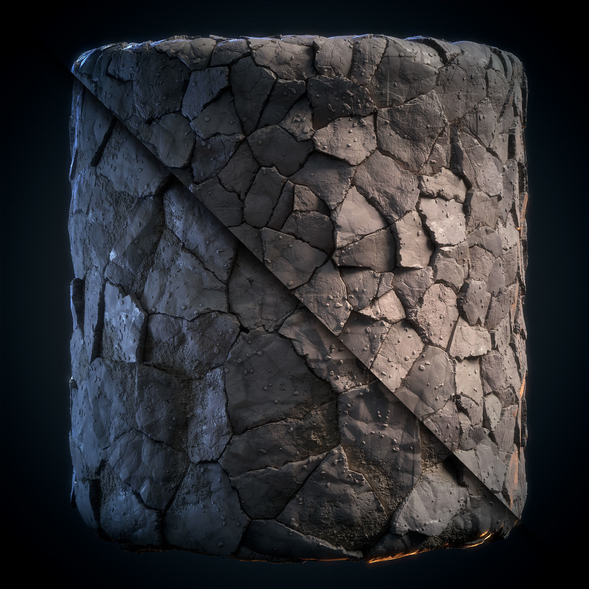 Stone Floor Material - VOL 12 - Maps - SBsar Texture_3