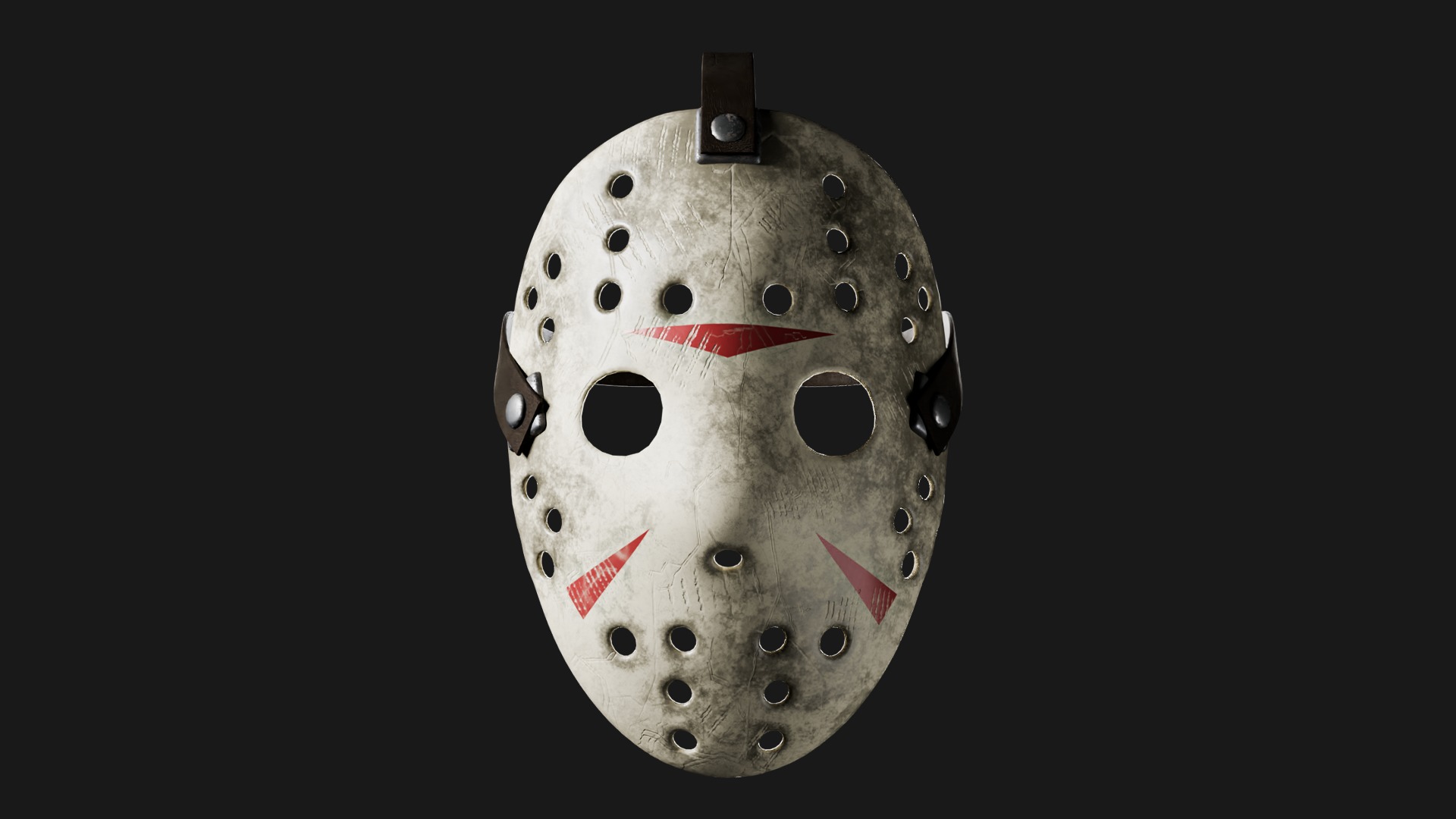 Jason Mask Low-poly 3D model_5