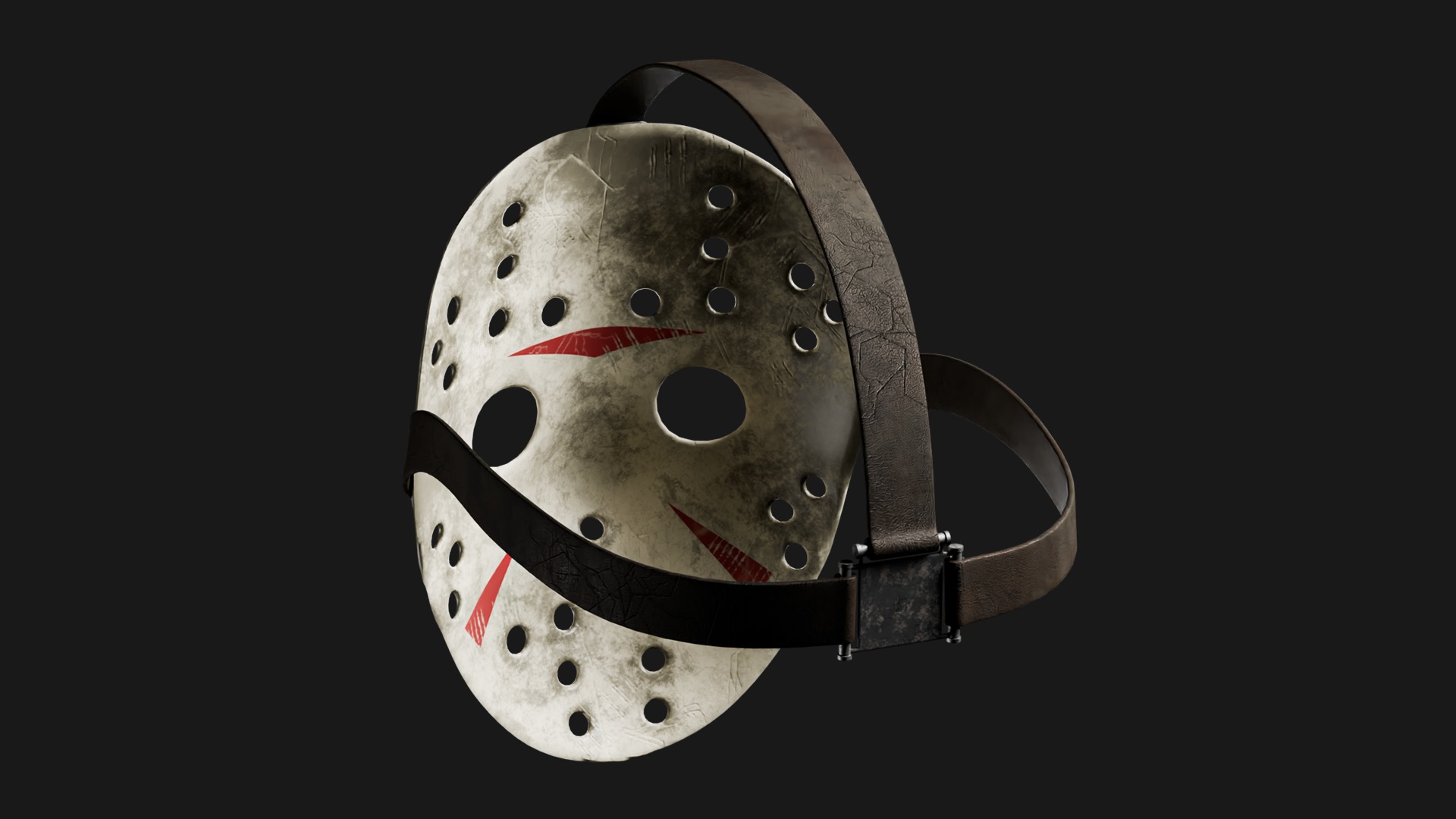 Jason Mask Low-poly 3D model_4