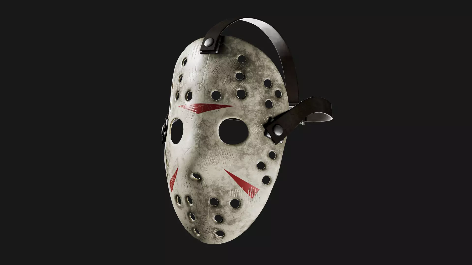 Jason Mask Low-poly 3D model_0