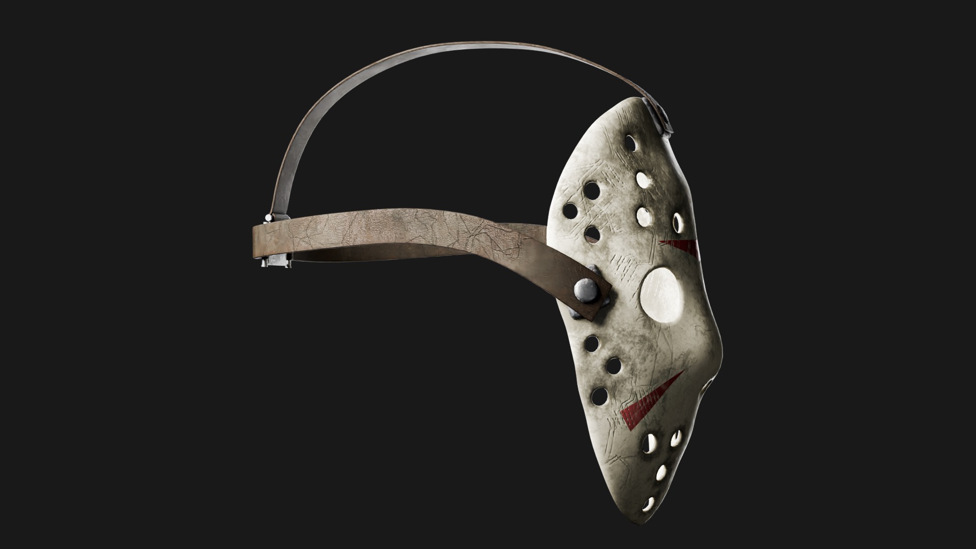 Jason Mask Low-poly 3D model_2