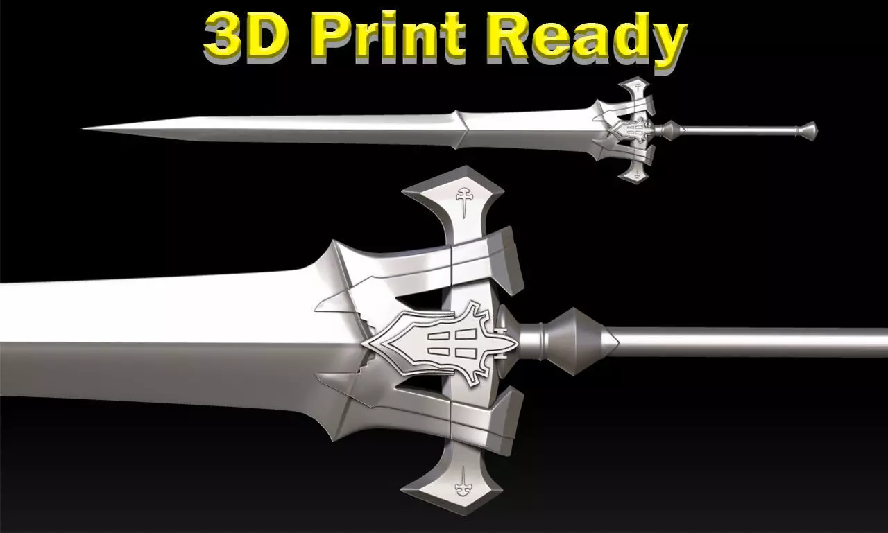 Clive Rosfield Invictus Sword STL - Final Fantasy 16  3D print model_0