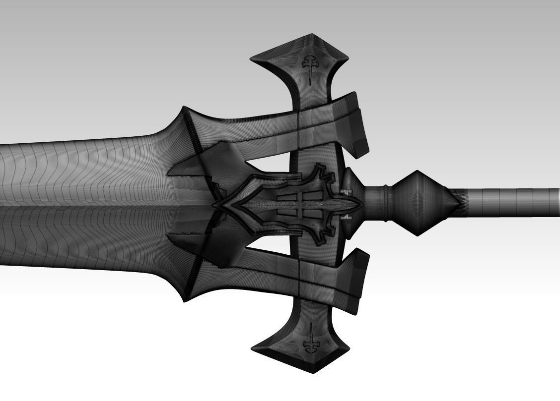 Clive Rosfield Invictus Sword STL - Final Fantasy 16  3D print model_2