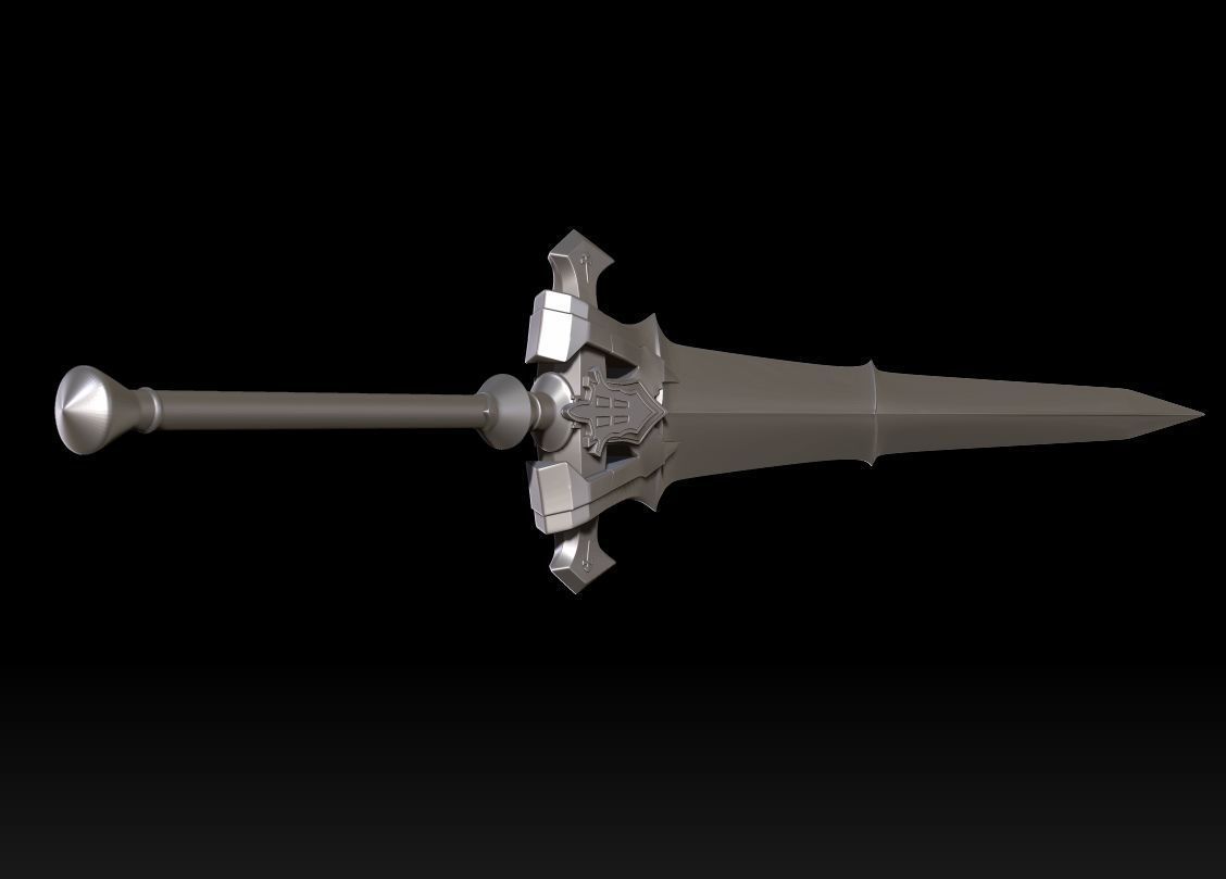 Clive Rosfield Invictus Sword STL - Final Fantasy 16  3D print model_5