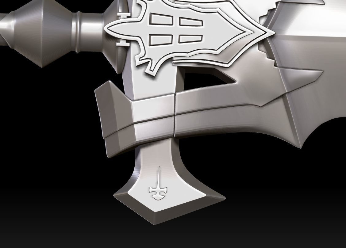 Clive Rosfield Invictus Sword STL - Final Fantasy 16  3D print model_7