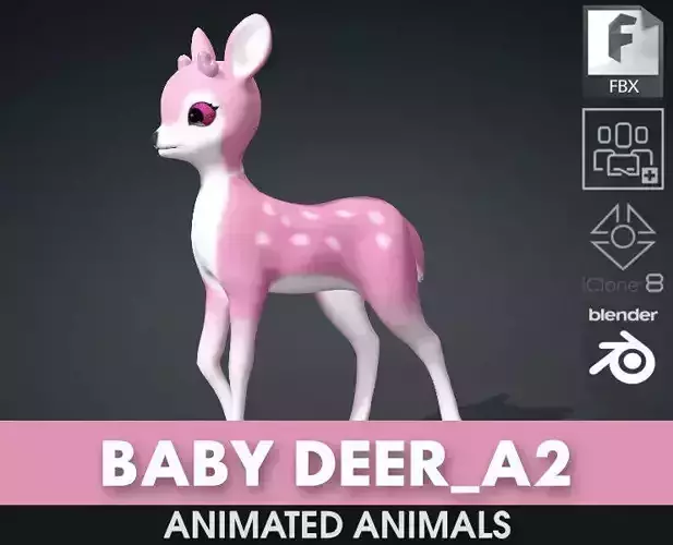 Baby Deer-A2 3D model