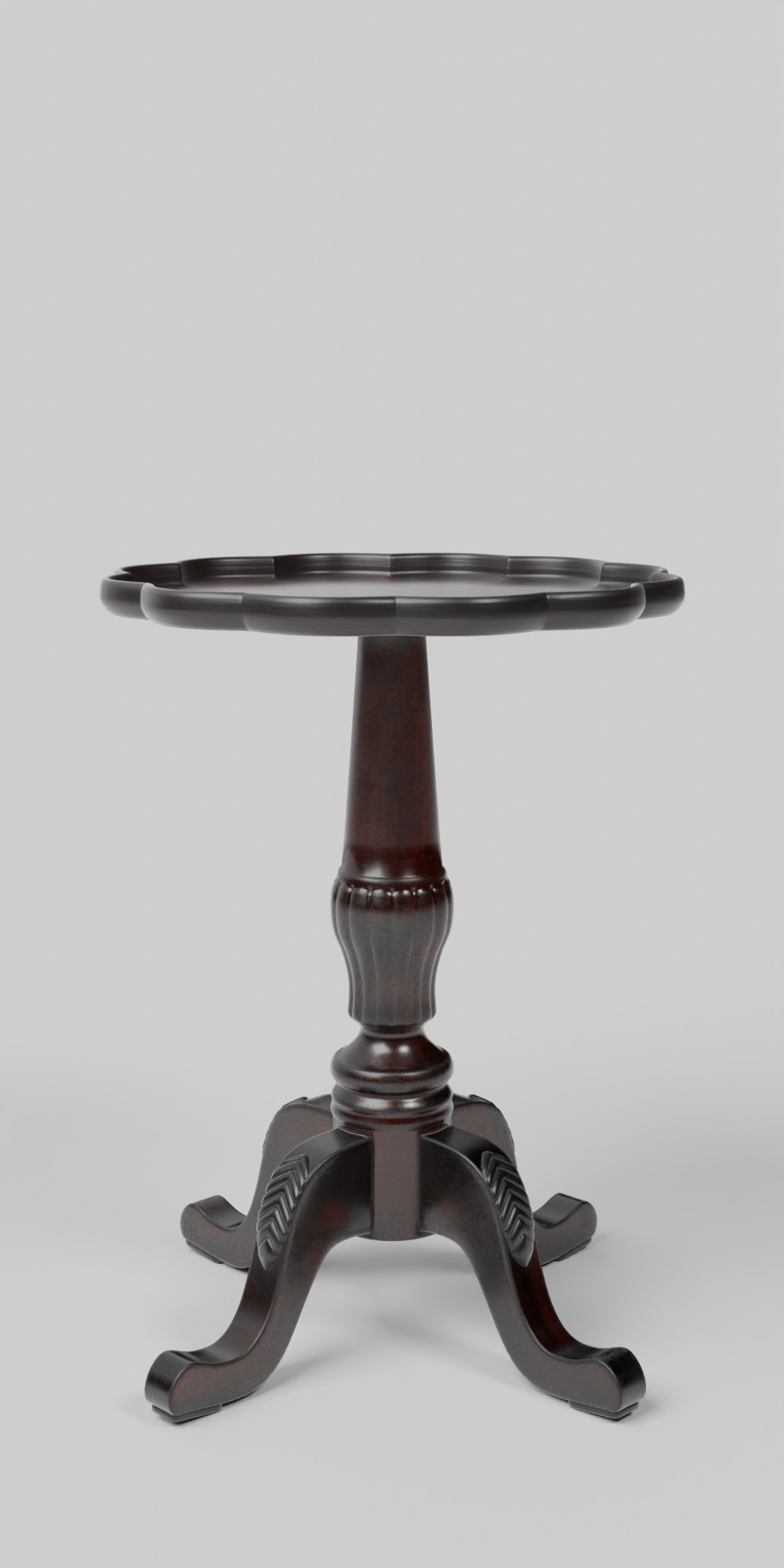 Dansby Olive Ash Side Table Low-poly 3D model_2