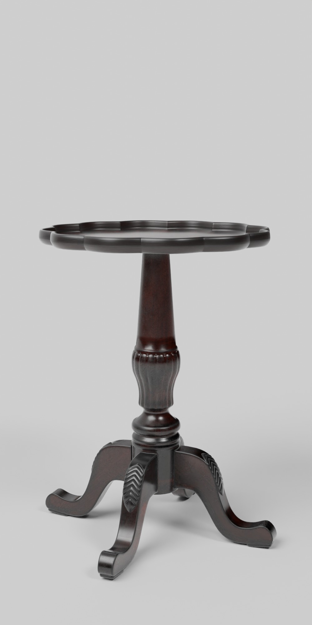 Dansby Olive Ash Side Table Low-poly 3D model_3