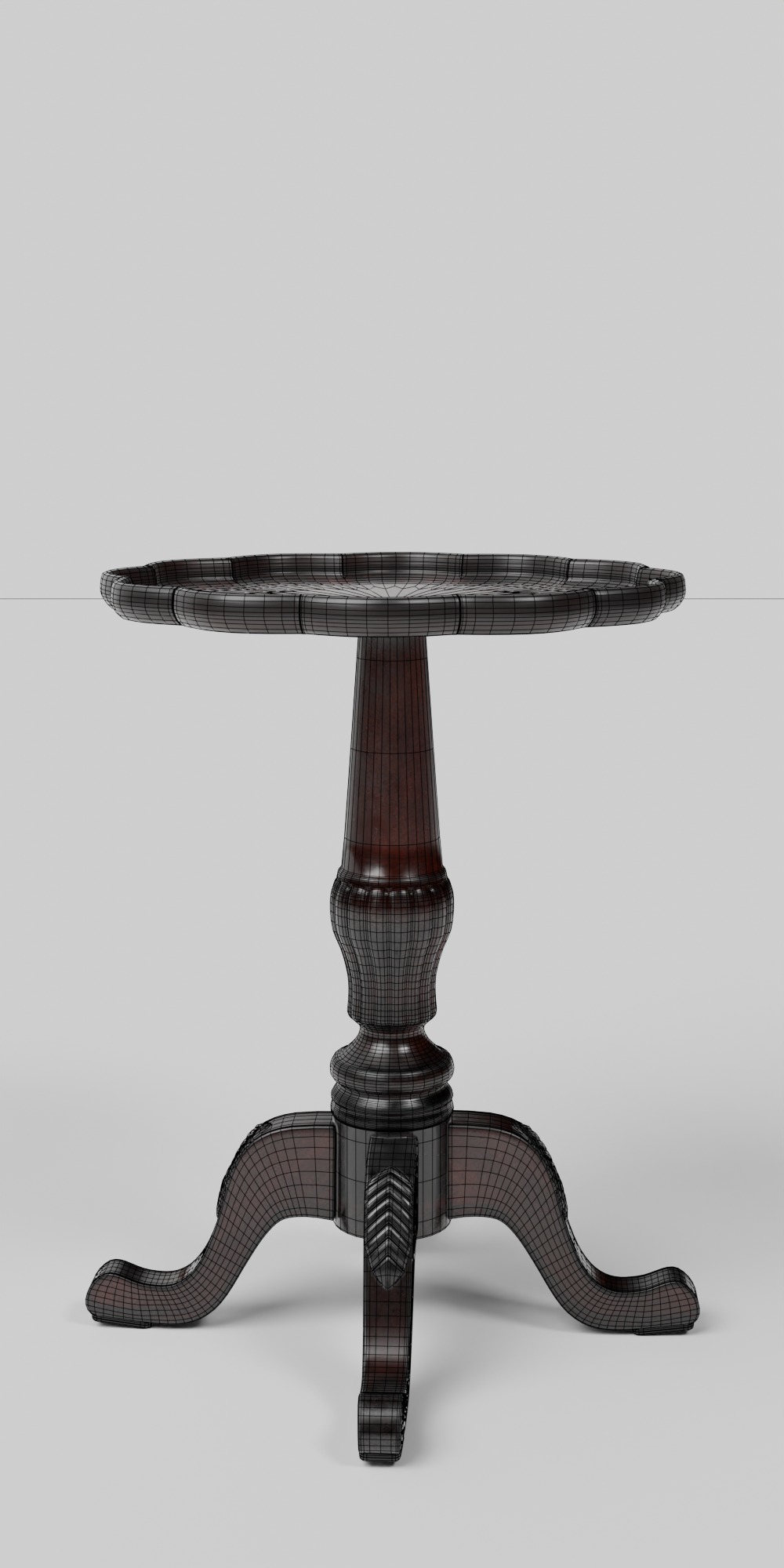 Dansby Olive Ash Side Table Low-poly 3D model_1