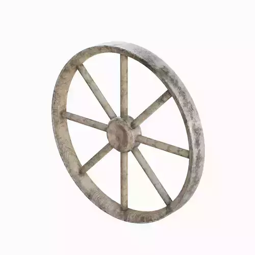 Western Wooden Wheel 01
