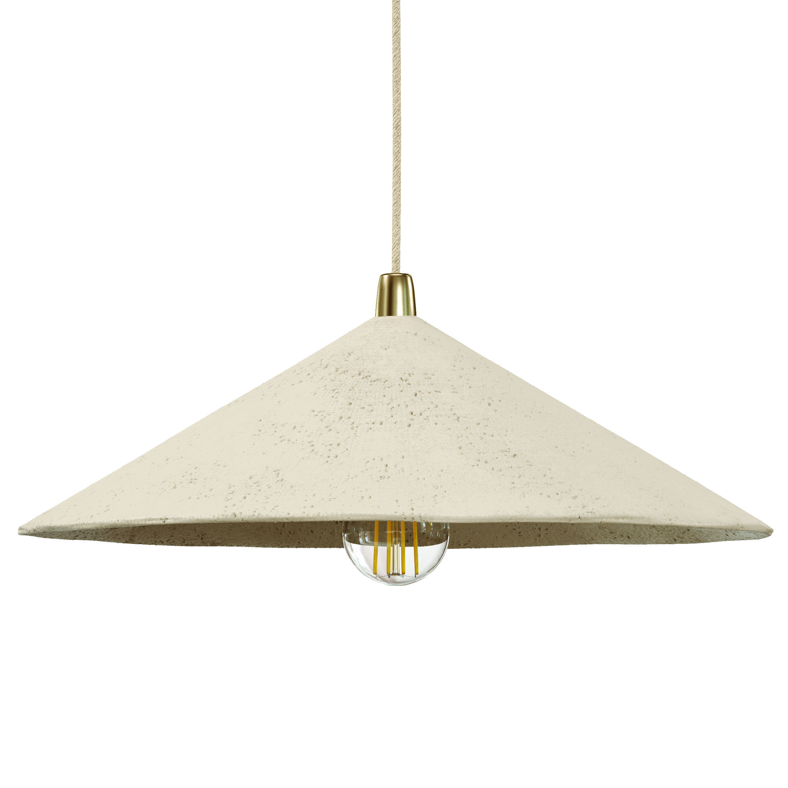papier-mache ceiling lamp 3D model_2