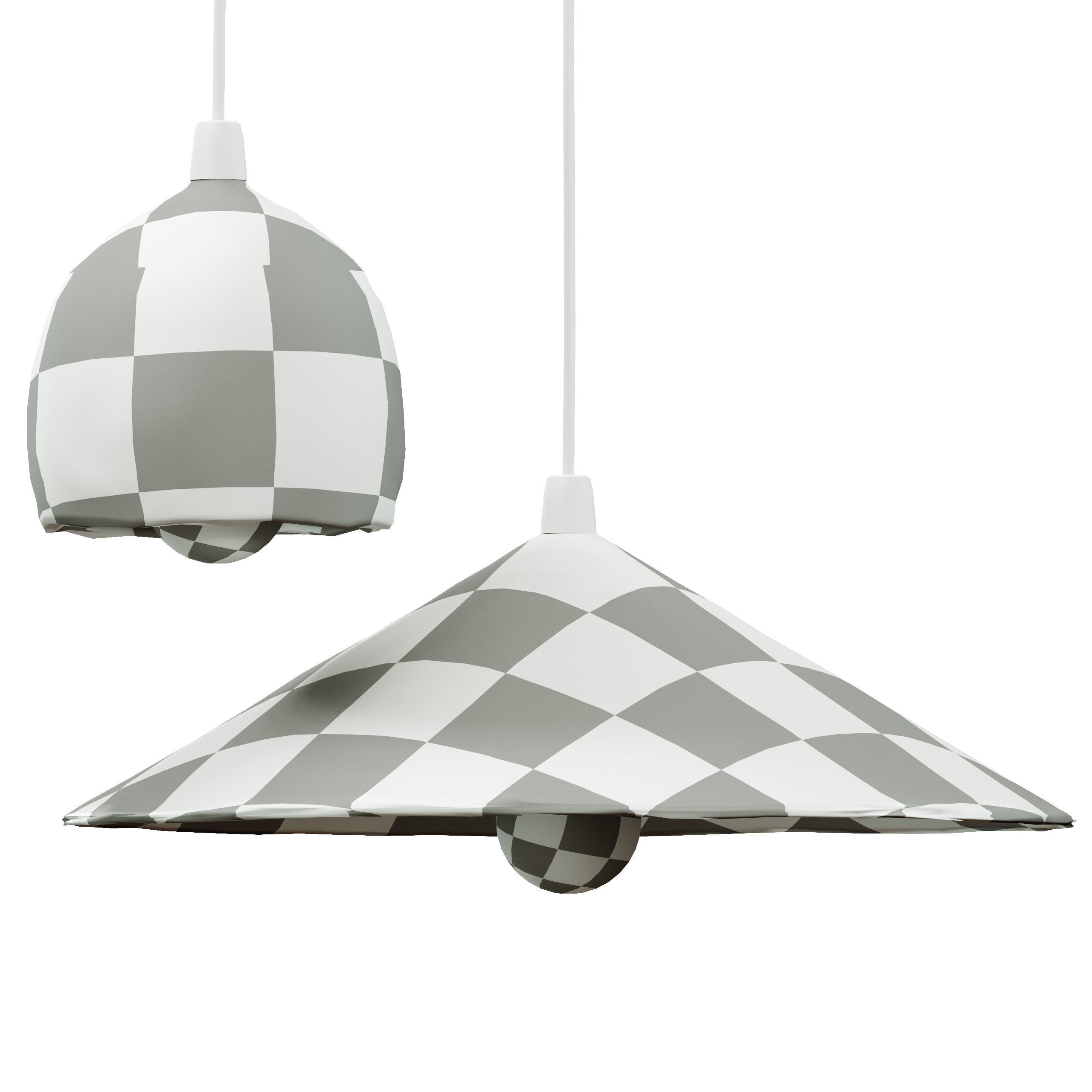 papier-mache ceiling lamp 3D model_6