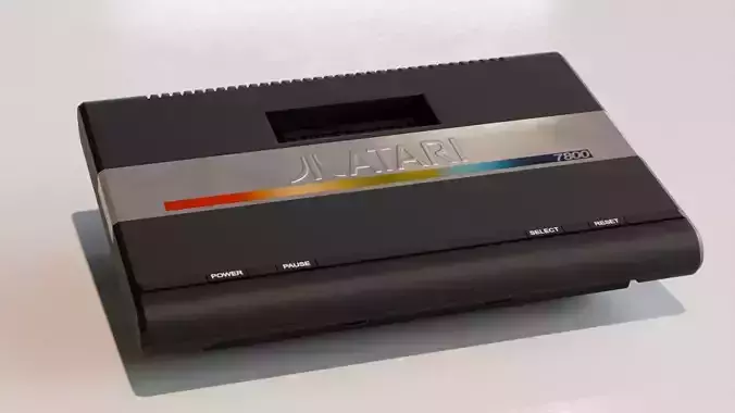 Atari 7800 Low-poly 3D model