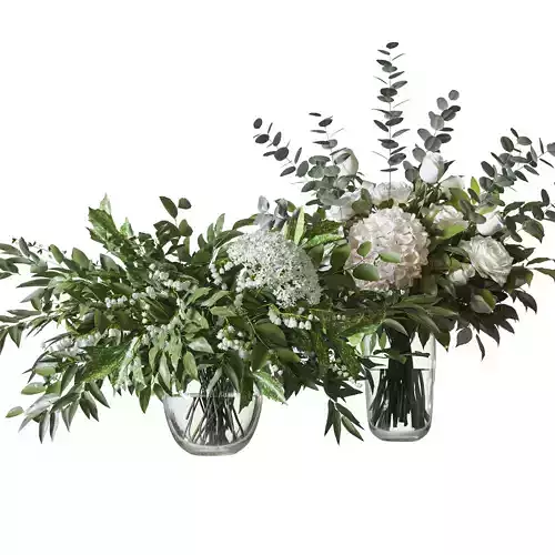 Flower Set 077 green bouquet