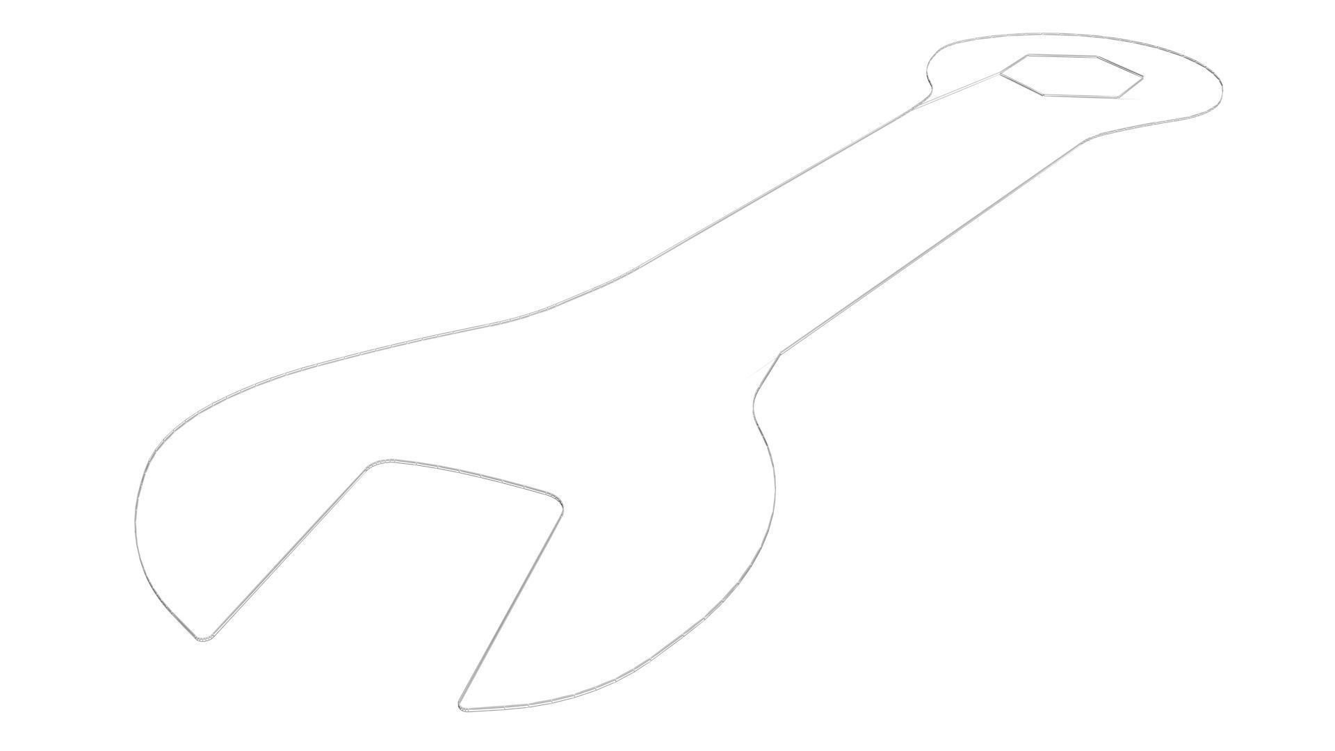 Mini Flat Wrench 3D model_21