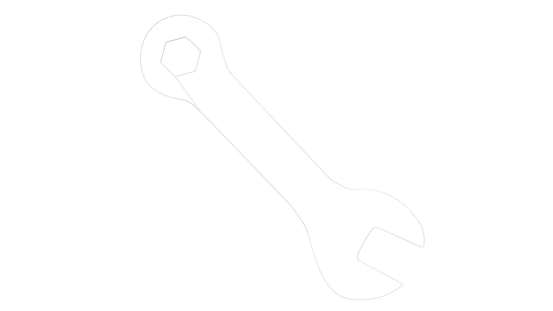 Mini Flat Wrench 3D model_18