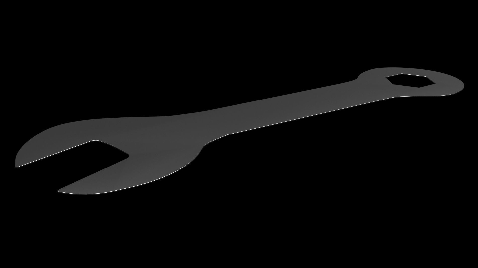 Mini Flat Wrench 3D model_6
