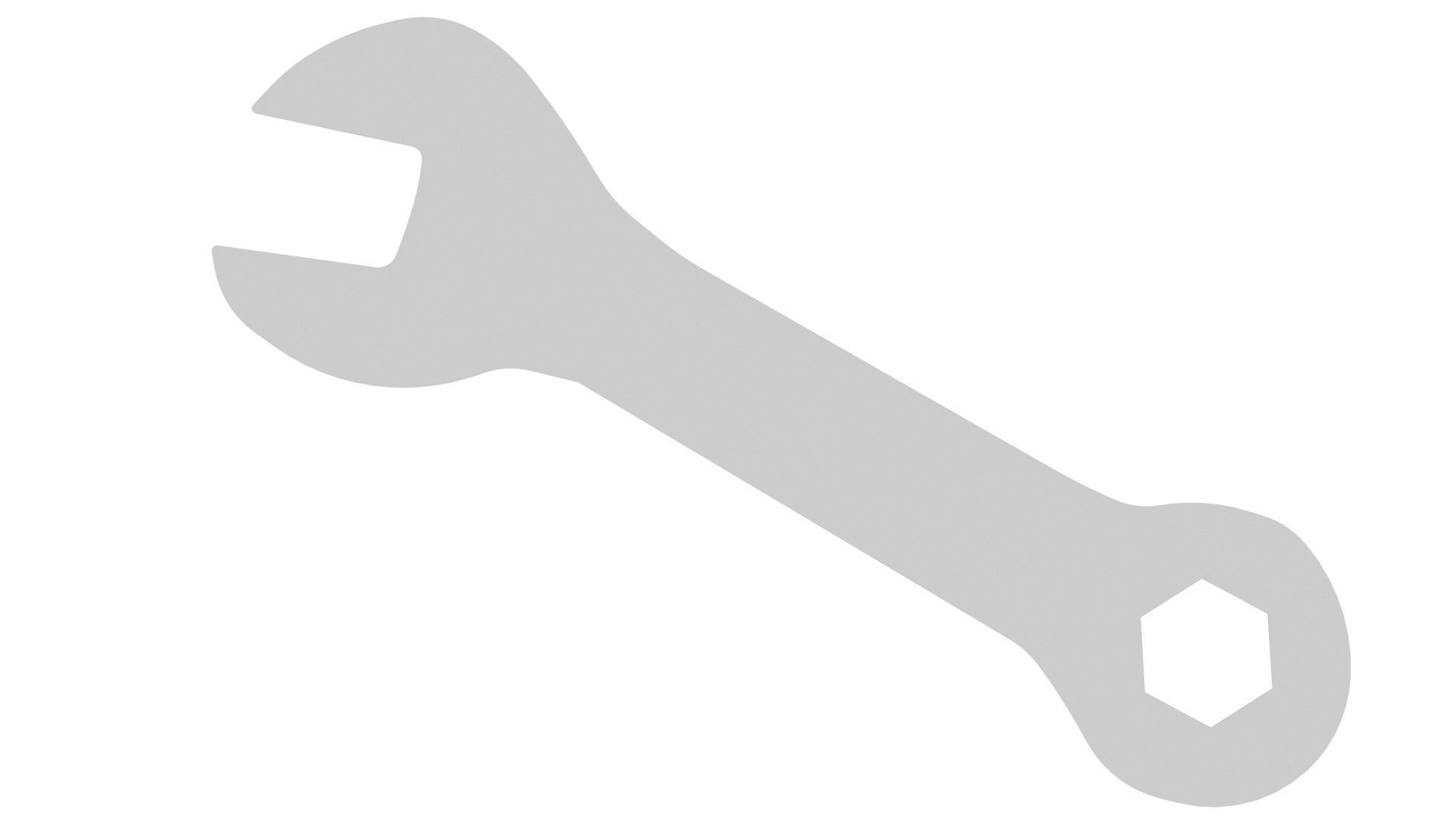 Mini Flat Wrench 3D model_8
