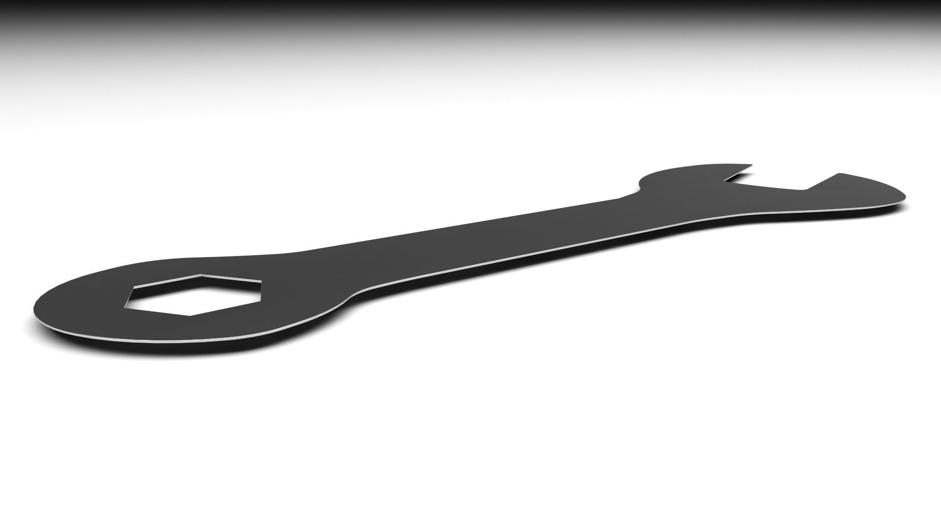 Mini Flat Wrench 3D model_2
