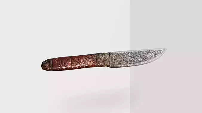 Ancient Knife - Low Poly 3d Model