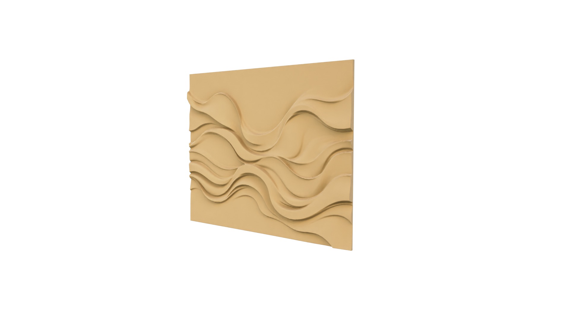modern panel wall decor set wall relief mural CNC 83  3D model_8