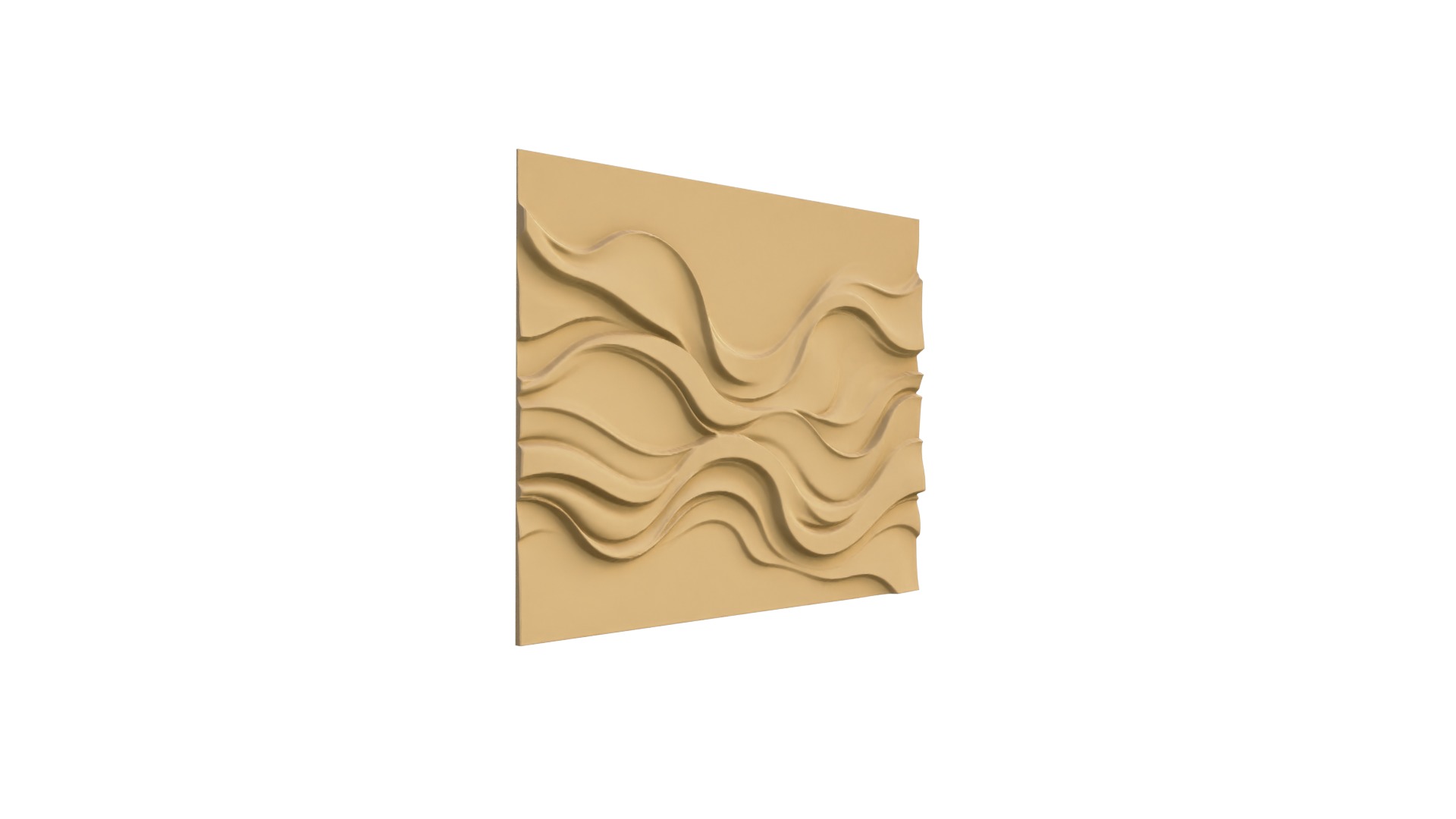 modern panel wall decor set wall relief mural CNC 83  3D model_7