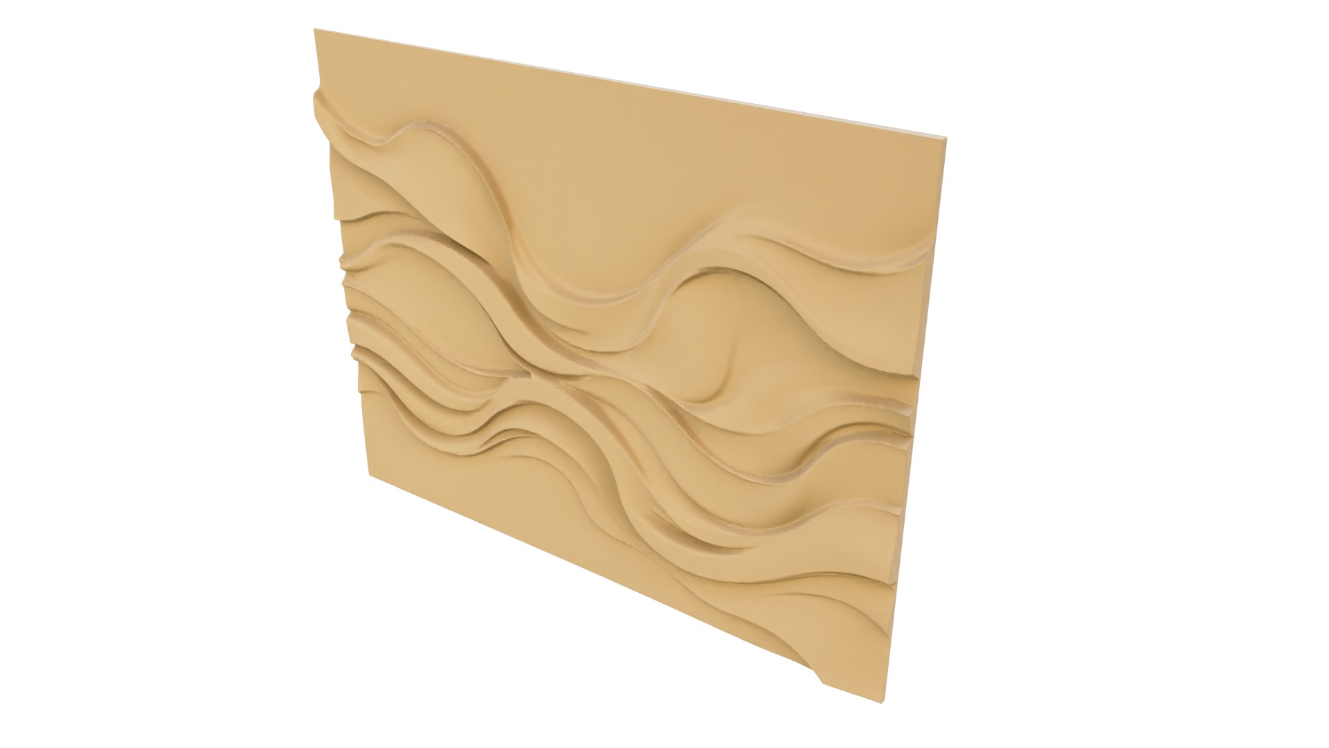 modern panel wall decor set wall relief mural CNC 83  3D model_4