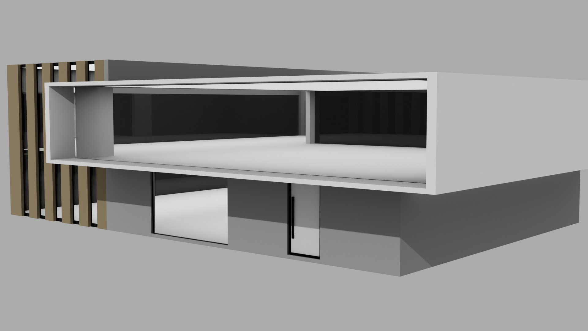 Modern house Free 3D model_1