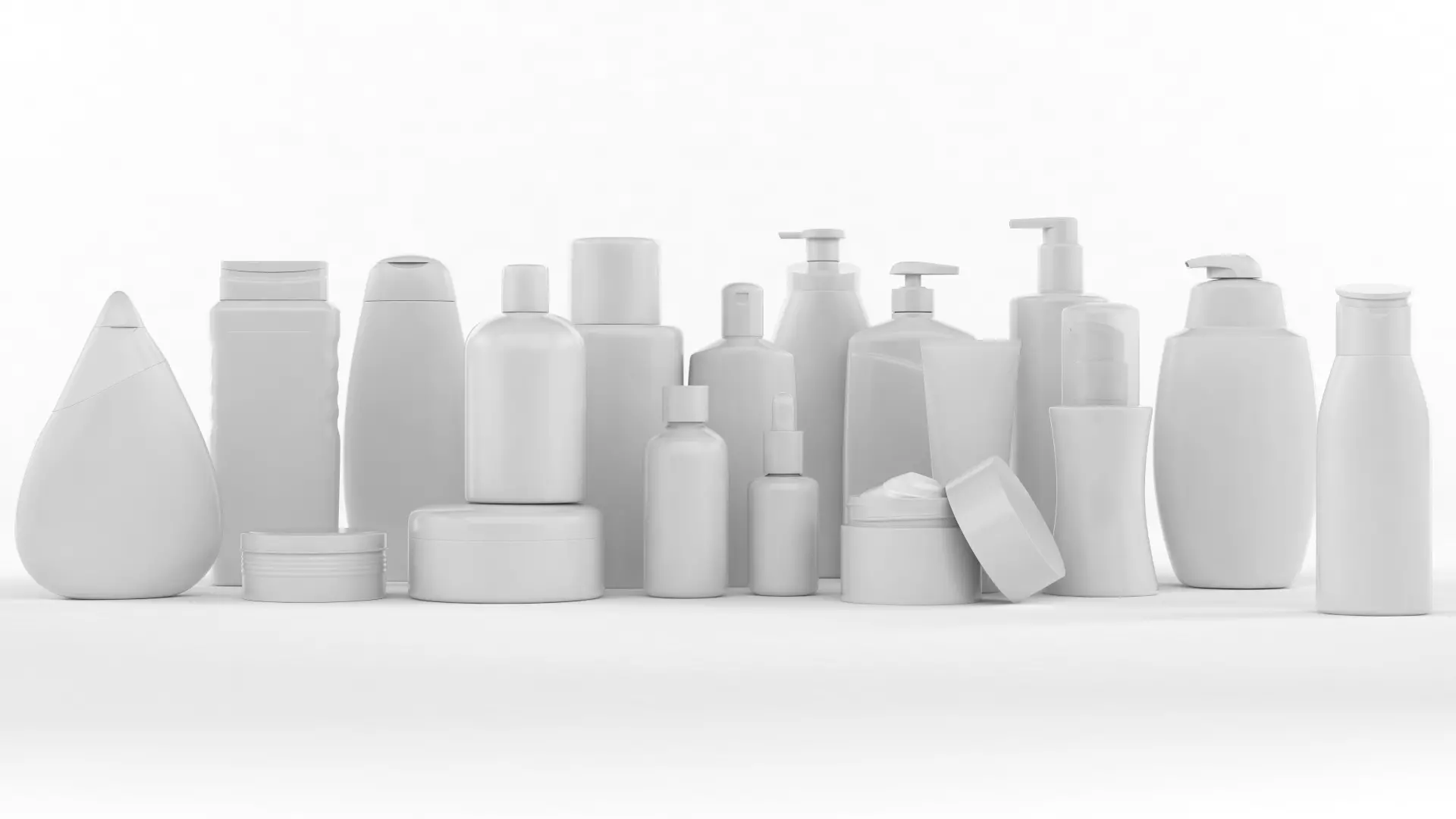 Plastic Bottle Collection 3D model_0