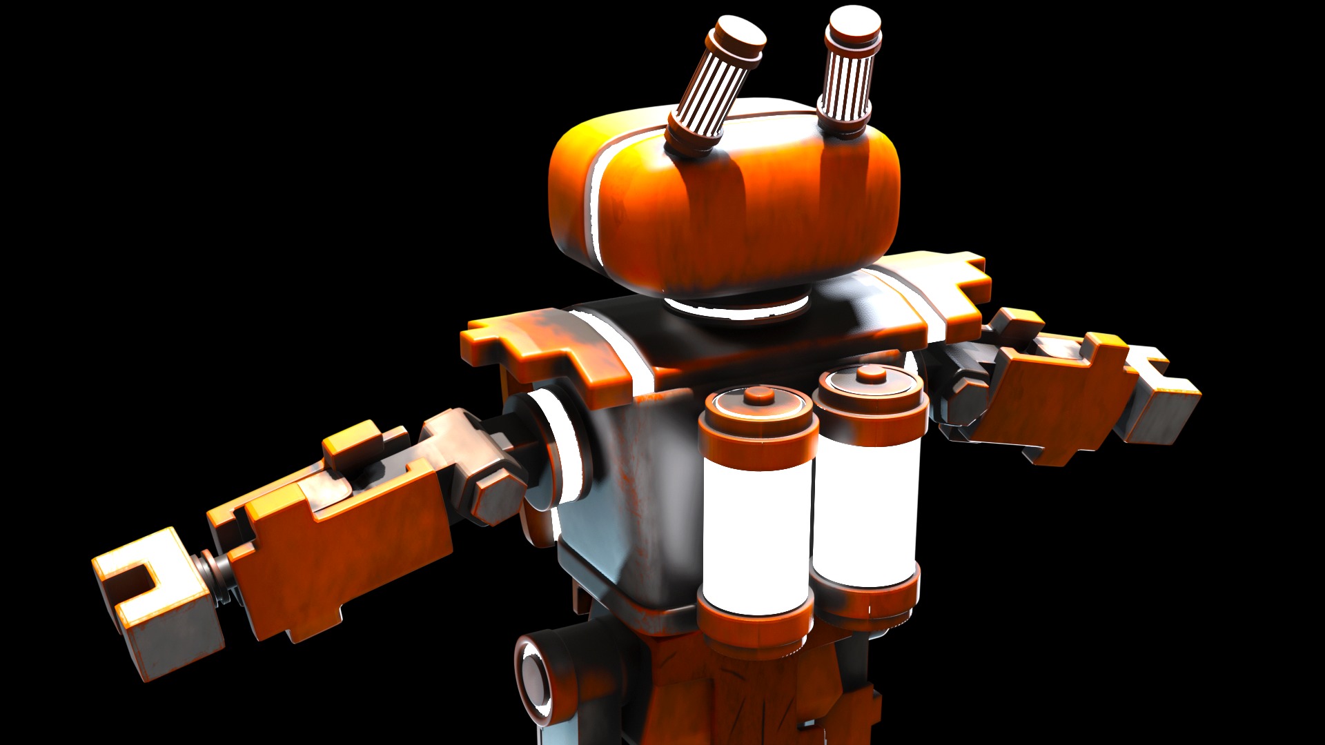  3D Palette Robot 3D model_1