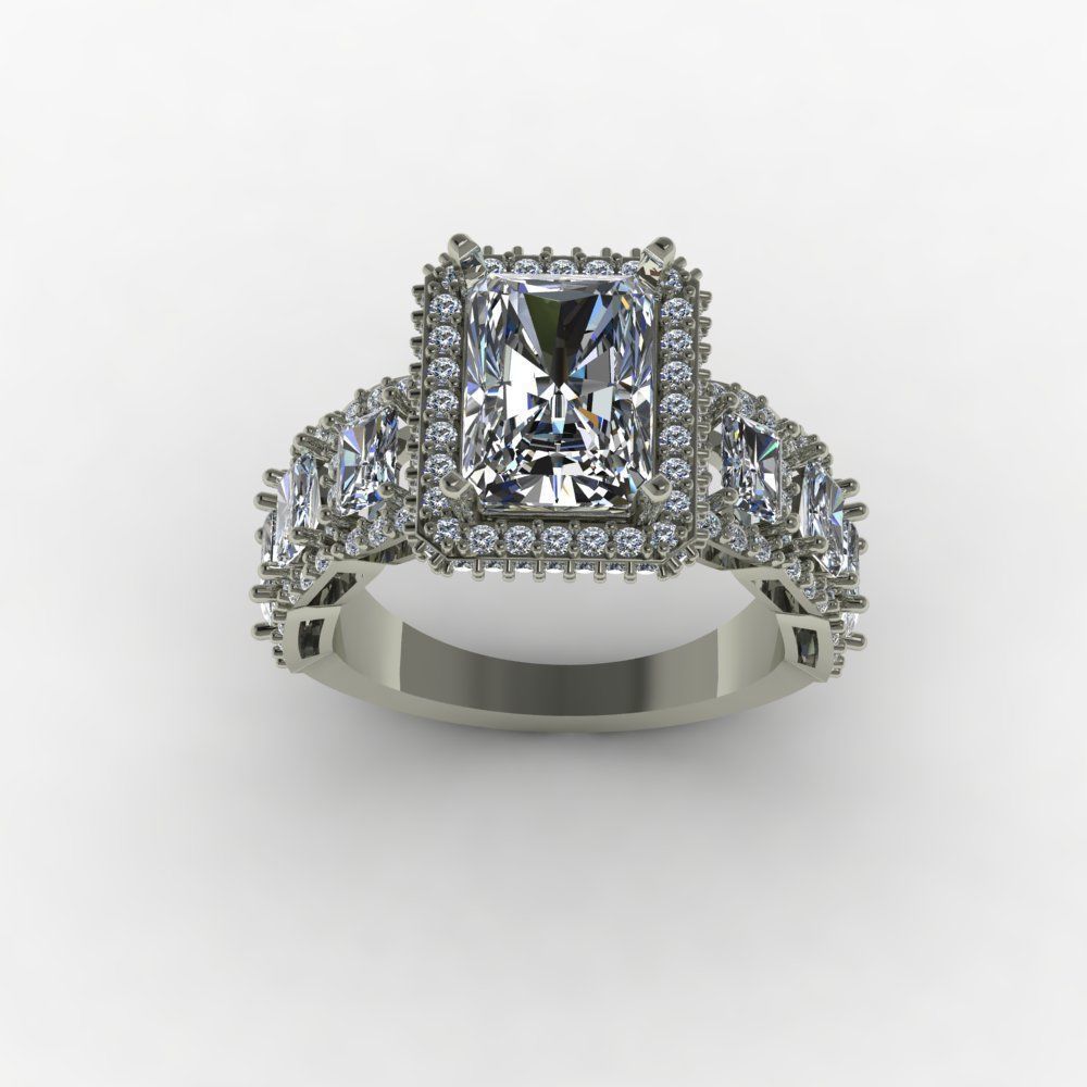 Wedding ring 04 3D print model_3