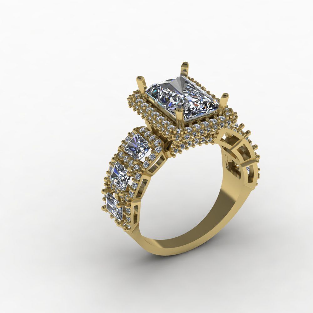 Wedding ring 04 3D print model_7