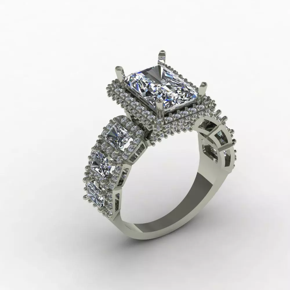 Wedding ring 04 3D print model_0