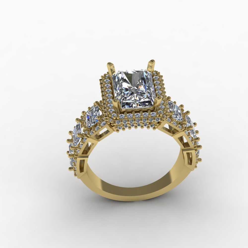 Wedding ring 04 3D print model_5