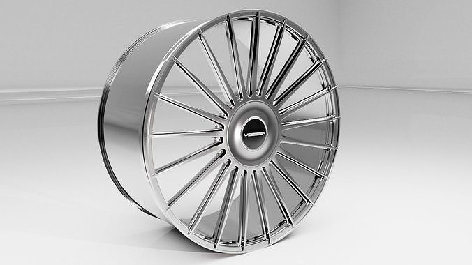 Vossen HF-8 car ring Low-poly 3D model