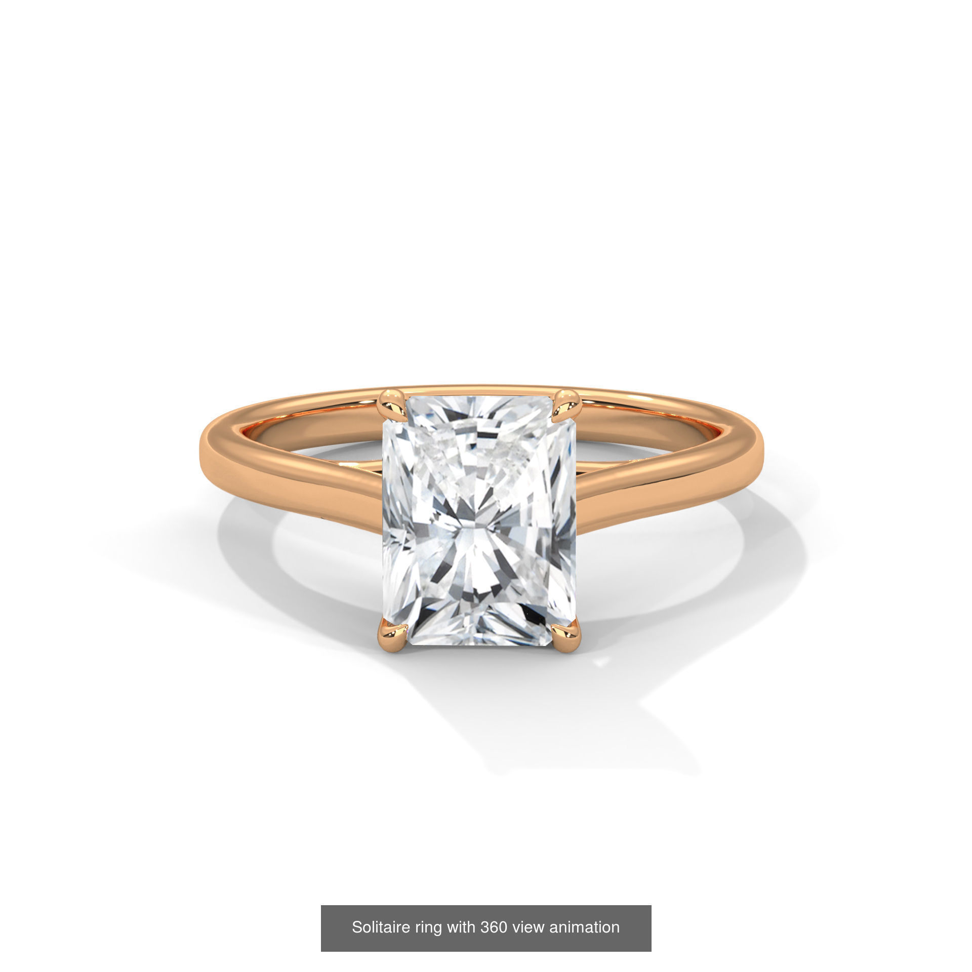 104 Solitaire rings with 360 view animation 3D Model Collection_66