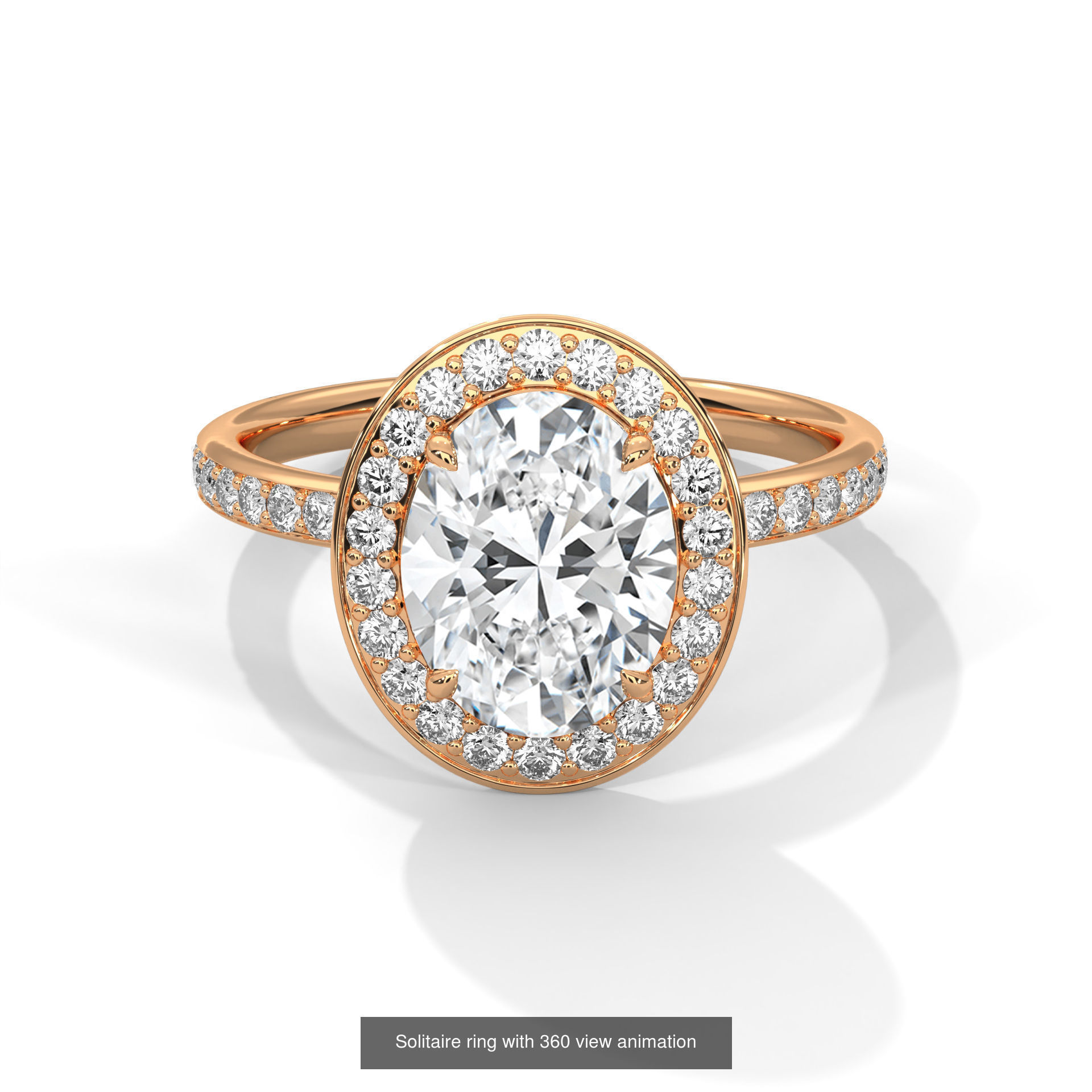 104 Solitaire rings with 360 view animation 3D Model Collection_87