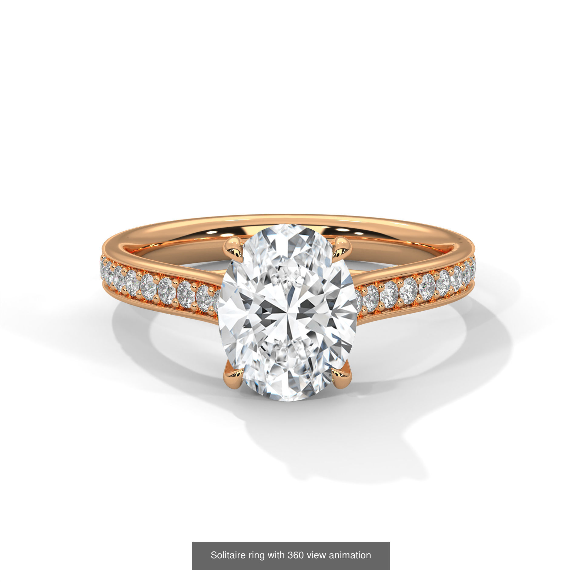 104 Solitaire rings with 360 view animation 3D Model Collection_101