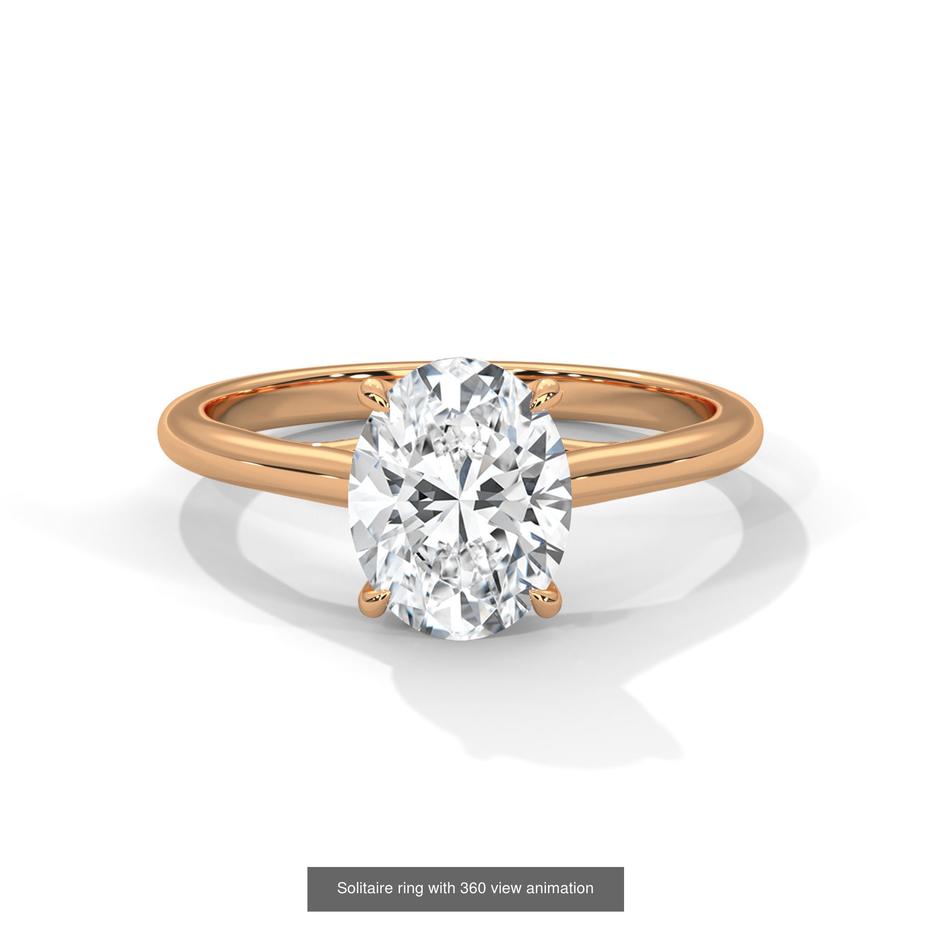104 Solitaire rings with 360 view animation 3D Model Collection_85