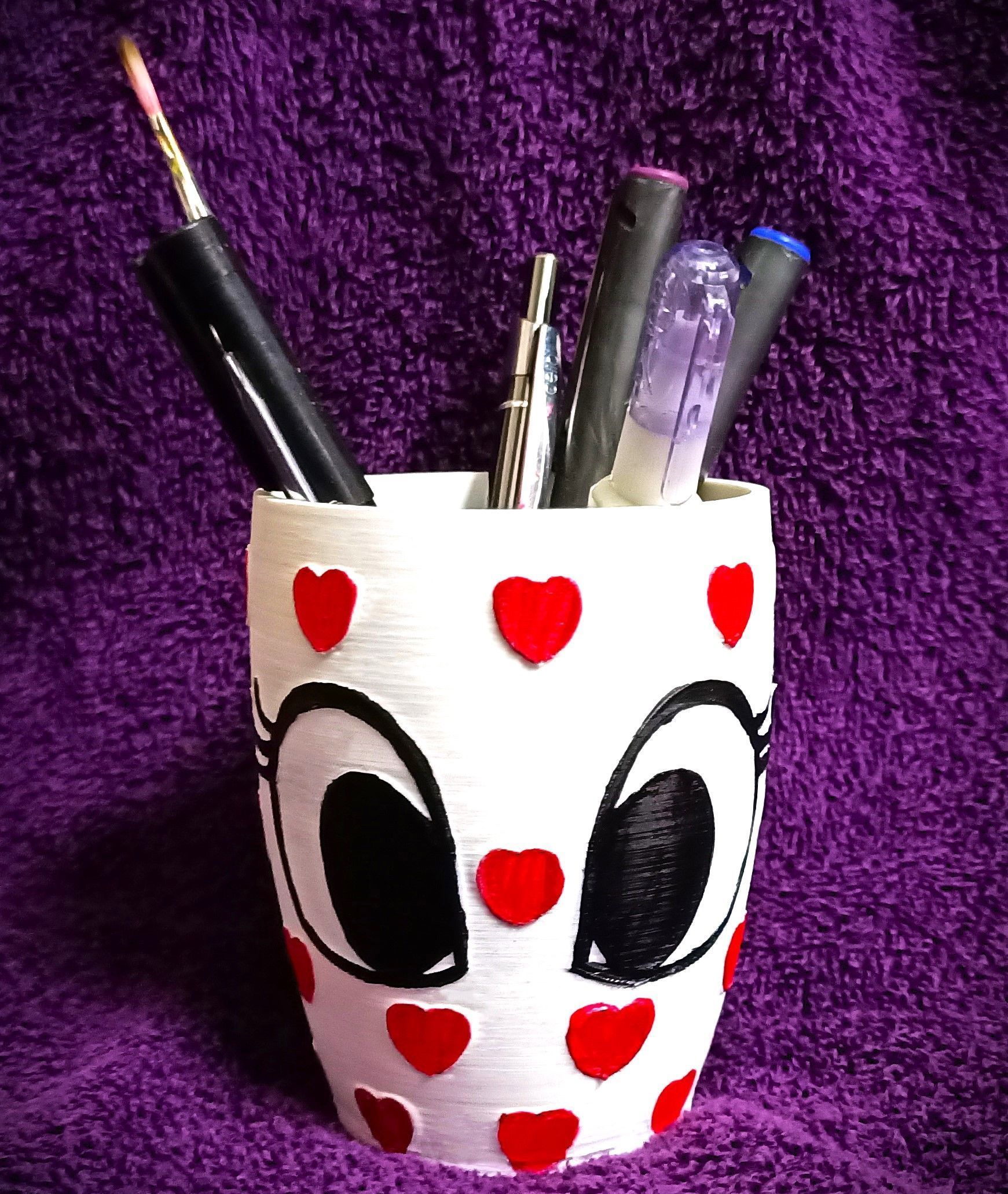 CiCi plant pot vase and pen stand 3D print model_1