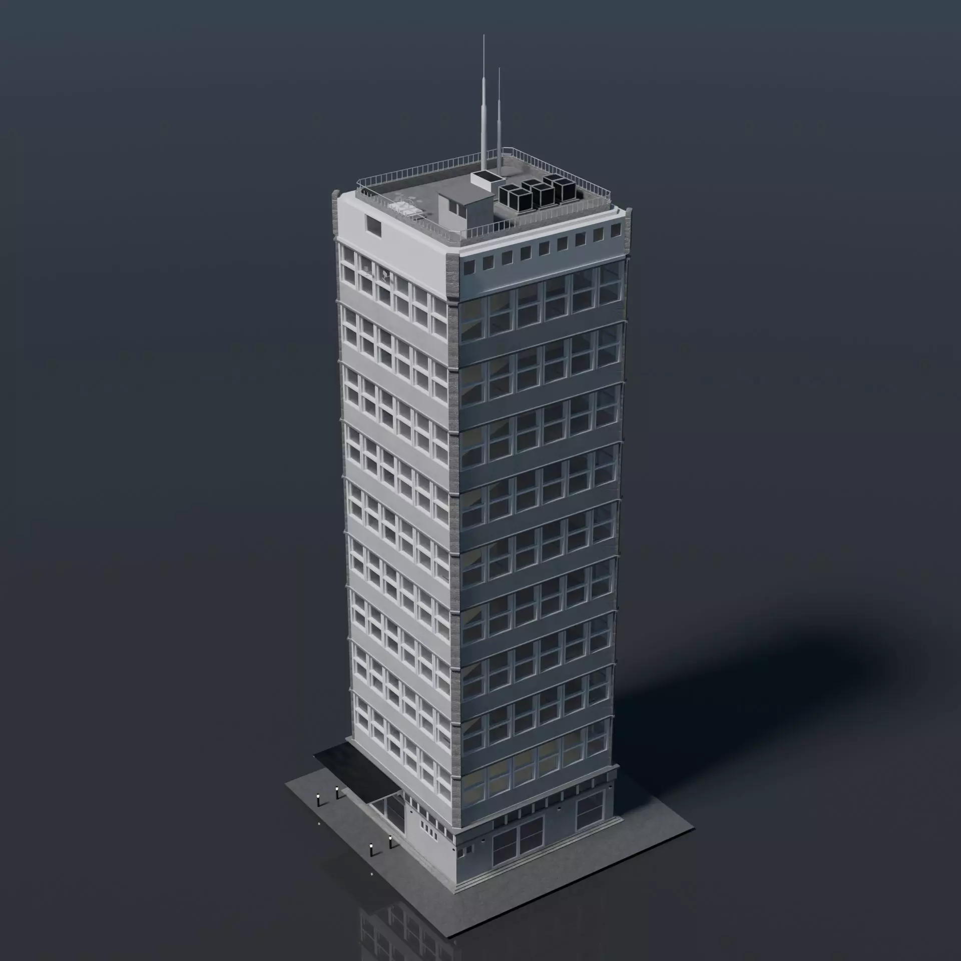 Skyscraper 1 - 3D-Model 3D model