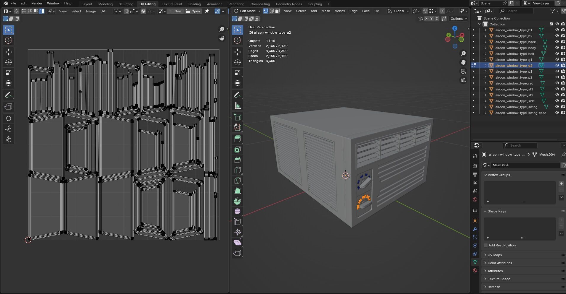 Aircon Window Type CG1 3D model_13