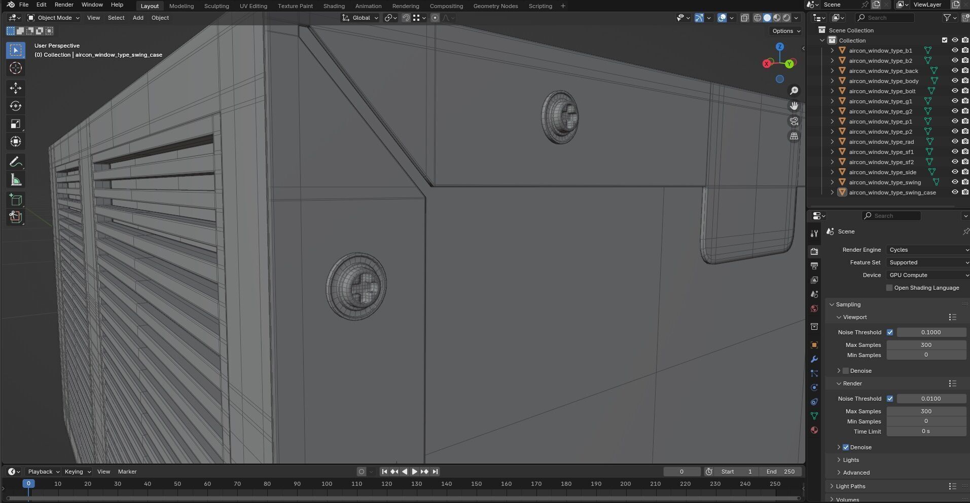 Aircon Window Type CG1 3D model_8