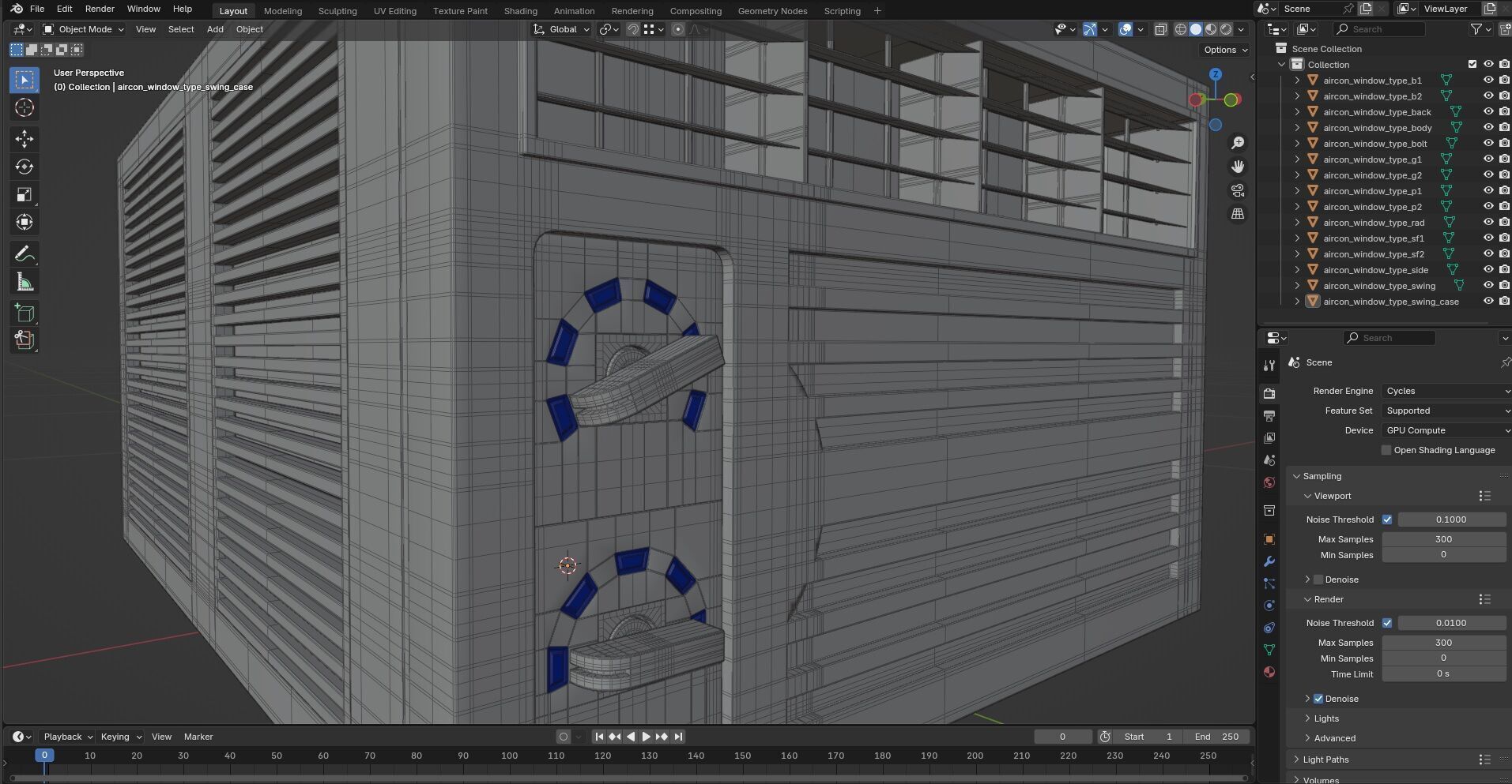 Aircon Window Type CG1 3D model_7