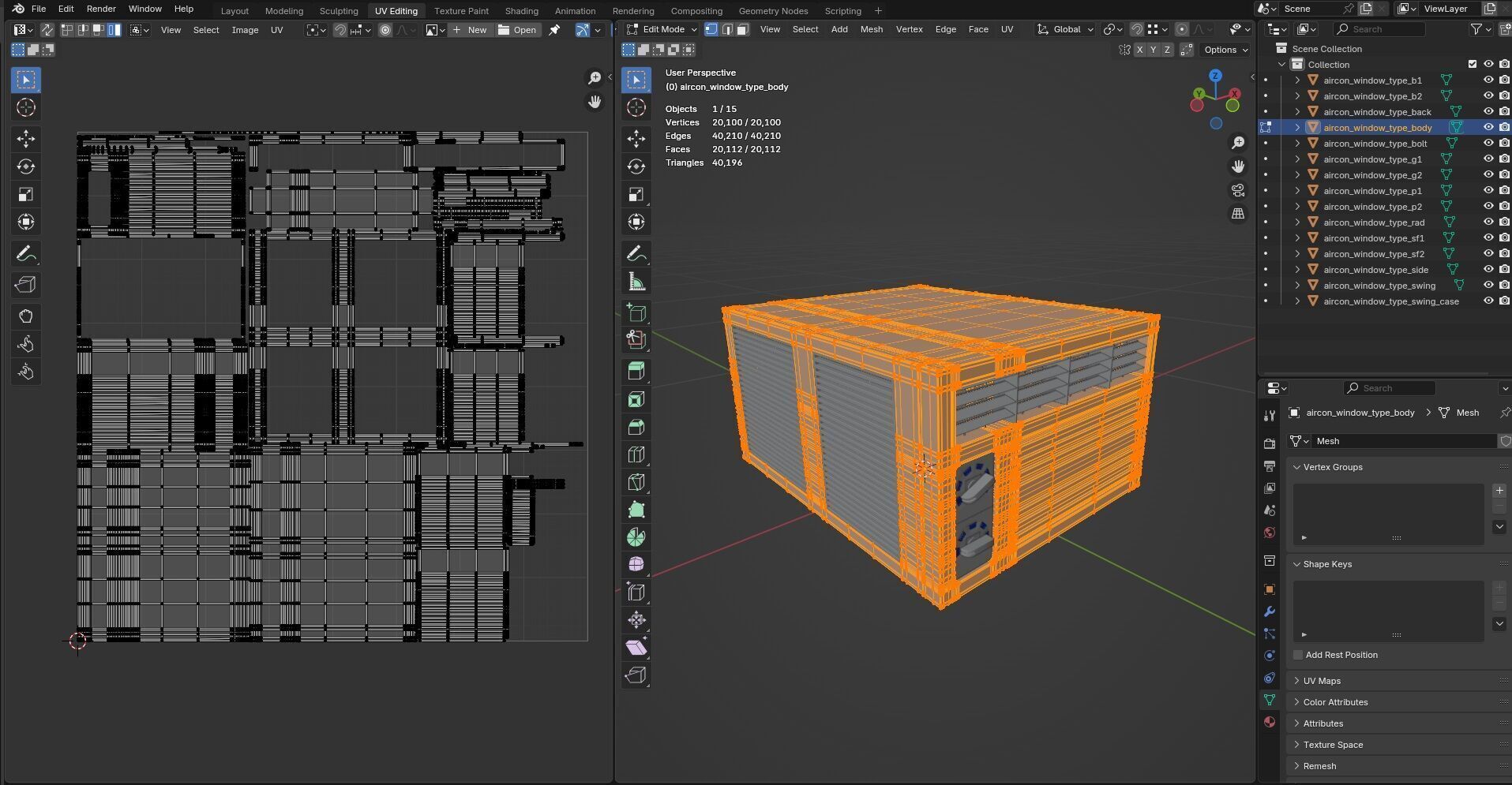 Aircon Window Type CG1 3D model_11