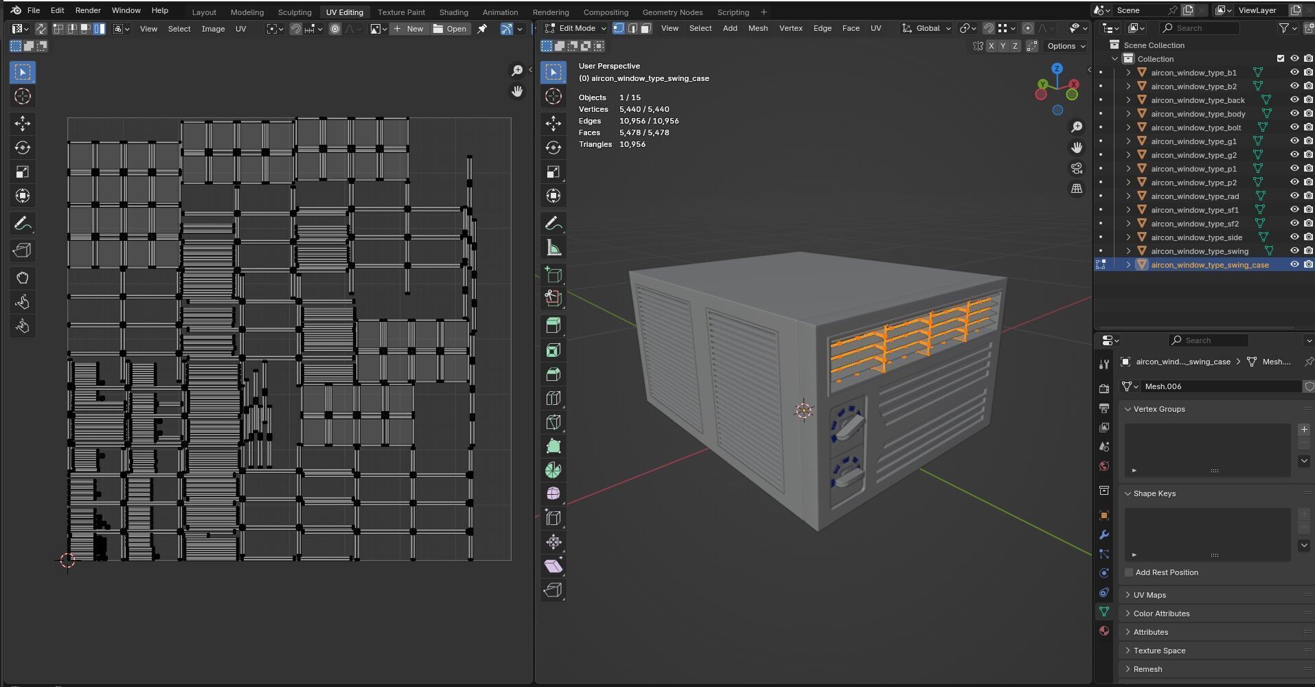 Aircon Window Type CG1 3D model_15