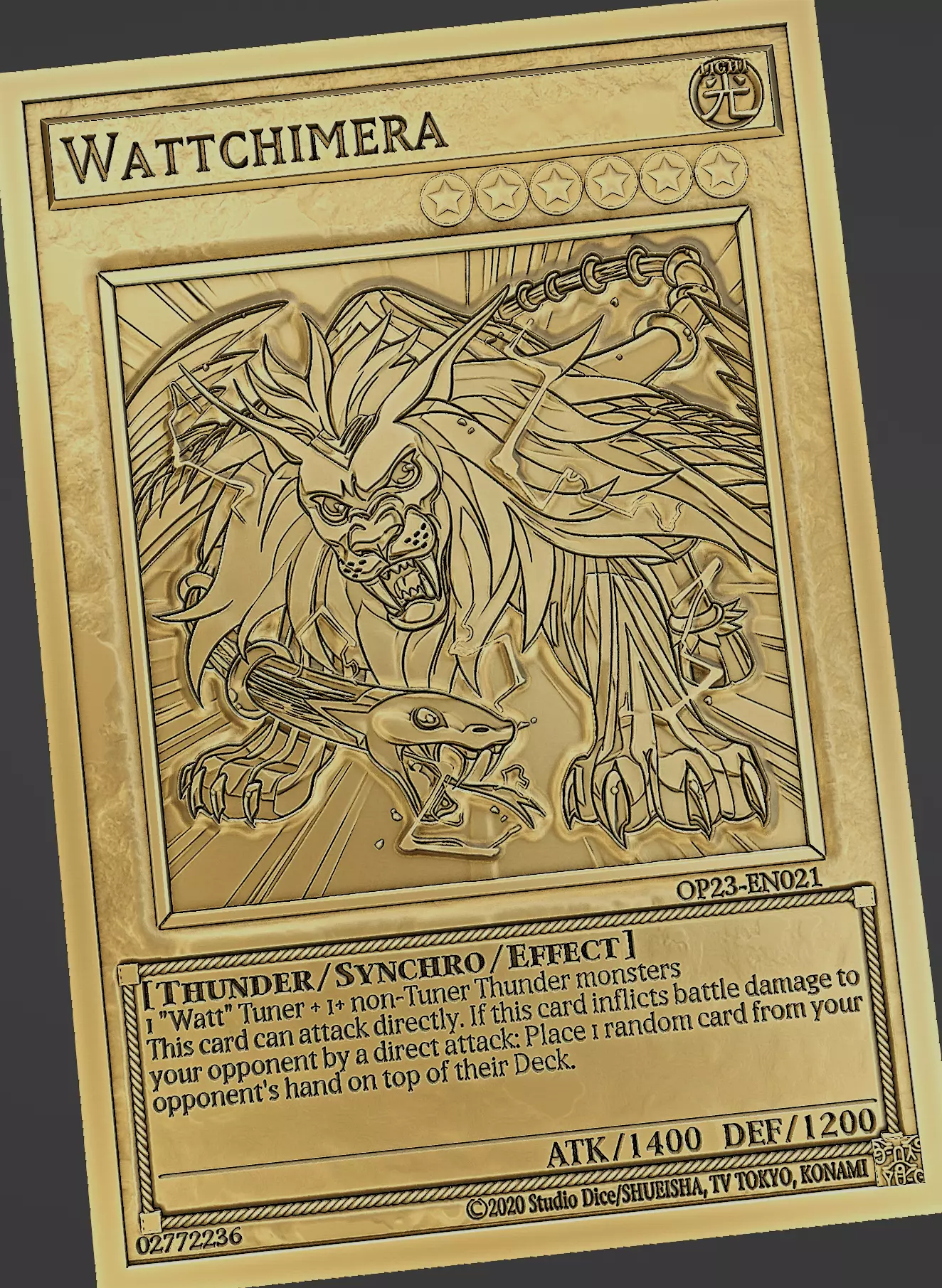Wattchimera - yu-gi-oh Free 3D print model